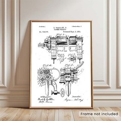 1981 – Clothes Wringer – C. Wheeler, Jr. – Patent Art Poster