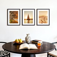 Classic Black Wall Hanging Picture Frame – Fits 10×14 with Mat or 13×17