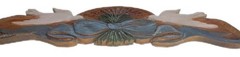 Peace Dove Wheat Flower Carved Wood Wall Plaque Above Door Decor Folk Art