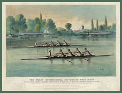 11051.Decoration Poster.Home Wall.Room art design.1869 Rowing boat race