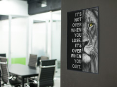 ITS NOT OVER MOTIVATIONAL Wall Vinyl ART Decal Inspirational Poster Removable