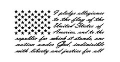 American Flag Pledge Of Allegiance USA Freedom United States Decal Sticker