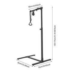 Multifunctional Standing Frame & Stand Up Assist Bar, Bed Lift for Elderly Black