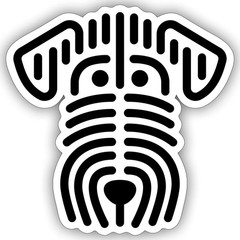 Airedale Terrier Graphic Dog Sticker, max. 4 x 4″