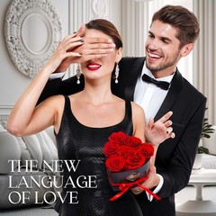 Eternal 7 Red Roses in Heart Box – Luxurious Gift for All Occasions
