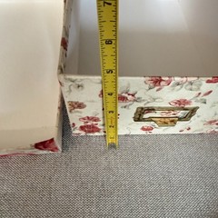 Waverly Garden Norfolk Rose Fabric Covered Photo Box 8 X 11.5 Inches