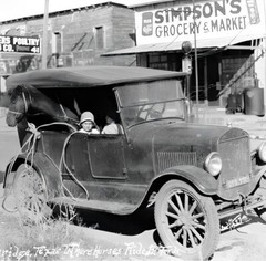 Simpson’s Grocery & Market in Breckenridge, TX 1930 POSTER 24 X 18 Inches ART