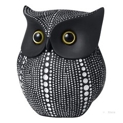 Decorative Unique Black Resin Owl Statue, Showpiece For Home Decor Item 1 Pcs.