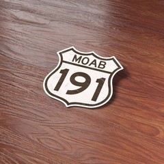 Moab Utah Highway 191 Road Sign Sticker – Arches National Park Decal for Laptop
