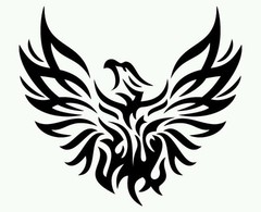 PHOENIX BIRD Tribal Flame Vinyl Decal Car Wall Window Sticker CHOOSE SIZE COLOR