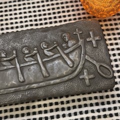 Wild Goose Studio St Brendan Boat Celtic Bronze Wall Plaque Ireland