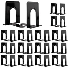 30 Pcs Metal Book Ends for Shelves, Heavy Duty Bookends for Office Home Kitch…