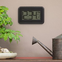 4.90″ Digital Table and Wall Clock with 12-Hour Display and Alarm