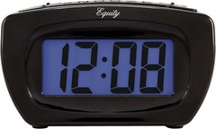 Equity 31015 Super Loud Digital Alarm Clock 1 Inch LCD Display Batteries Not Inc