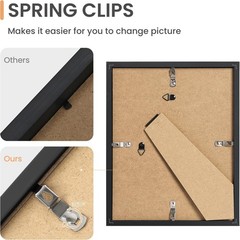 upsimples 10 Pack Picture Frames Collage Wall Decor 8×10, 5×7, 4×6 Black
