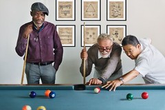 6 Billiards Patent Wall Art Prints – 8×10 in – Gifts for Pool Players Room Decor