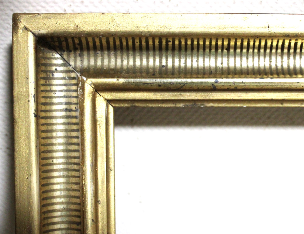 ANTIQUE FITS 8 X10 VICTORIAN PICTURE FRAME LEMON GOLD GILT ORNATE WOOD PRIMITIVE
