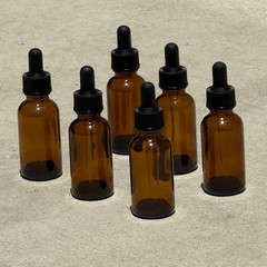 Sandbaggy 1oz Amber Glass Dropper Bottles – BPA Free, UV Protected