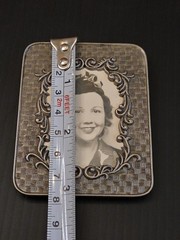 Minature Pewter Metal Picture Frame 3″ x 2.5″ For 2″ x 1.5″ Photo No Glass VTG