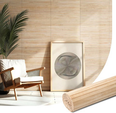 Carbonized Bamboo Wall Panel for Interior Decor, 12 x 96 Inch
