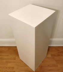 30″ x 14″ x 14″ White Display Pedestal Stand Riser Column Pillar – Wedding Party