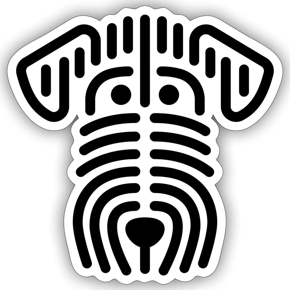 Airedale Terrier Graphic Dog Sticker, max. 4 x 4″