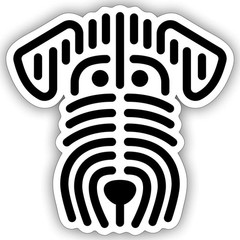 Airedale Terrier Graphic Dog Sticker, max. 4 x 4″