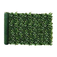 58×196″ Artificial Faux Laurel Ivy Leaf Outdoor Privacy Hedge w/ Plastic Backing