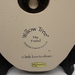 Willow Tree My Friend Girl With Puppy Wall Mounted Small Plaque 4″X 3″