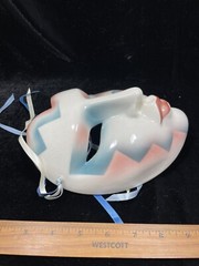 Vtg 1988 Clay Art USA Ceramic 7.75 in. Decorative Mask Wall Art