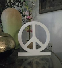 Peace Sign in Acrylic 9″ W x 9″ H x .5″ Thick