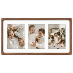 , 5×7 Collage Picture Frame – Solid Wood with Real Glass – Multi Picture Fram…