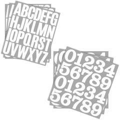 138 Pcs 2 Inch Mailbox Letters and Numbers for Outside, Self-Adhesive Vinyl Alph