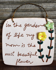 Sandra Magsamen Decorative Ceramic Wall Art Grandmothers Are Like Flowers