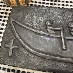 Wild Goose Studio St Brendan Boat Celtic Bronze Wall Plaque Ireland