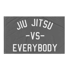 Jiu Jitsu Gym Flag – Brazilian BJJ Motivational Wall Art