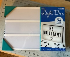 Leisure Arts LED Light Box- Customizable. 96 plastic slides, battery or plug in