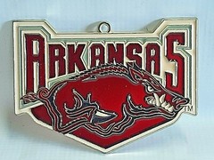 Arkansas Razorbacks Stained Acrylic Window Suncatcher Wall Hanging Ornament