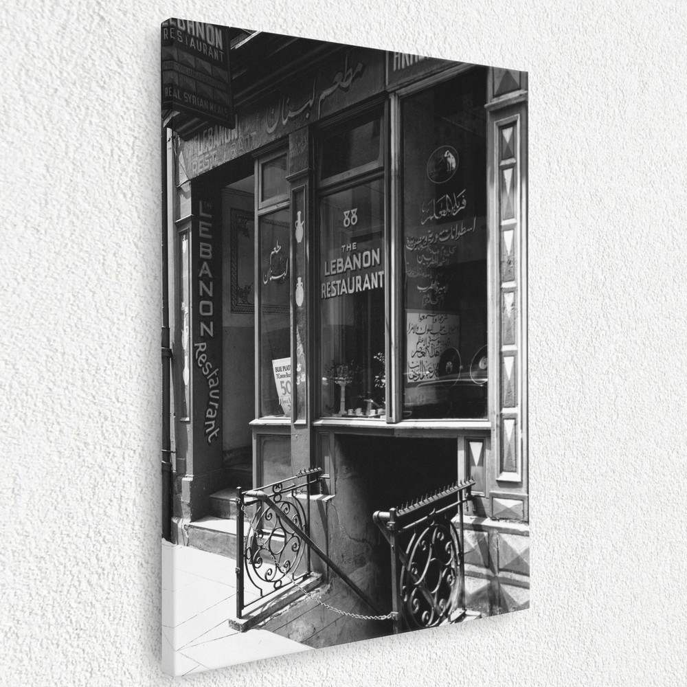 1936 Lebanon Restaurant 88 Washington St NYC 12″ x 16″ Canvas