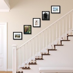 3 Pack 8×10 Black Wood Picture Frame for 5×7 Photo Plexiglass Wall Tabletop Art