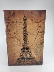 PARIS Eiffel Tower Wood Decorative Keepsake Storage Box 12” X 8” X 3″