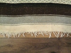 Boho Tapestry Blanket Large Brown & Gray Tribal Aztec Picnic Campfire Throw