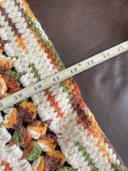 Anique Crocheted Afghan 42” X66” Made In The 1970’s