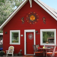Elegant 24″ Weather-Resistant Sun Face Wall Art – Perfect for Gardens & Patios