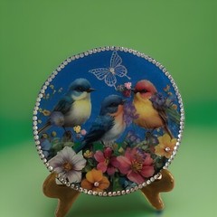 Bird Plaque W/stand