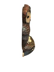 Vintage Upper Deck Solid Cast Iron Big Eyed Owls, Nesting Owls Doorstop