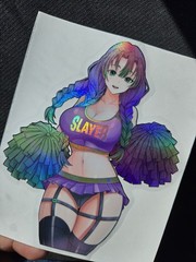 6″ Spotholographic Weatherproof Waifu Vinyl Sticker Shinobu Slayer