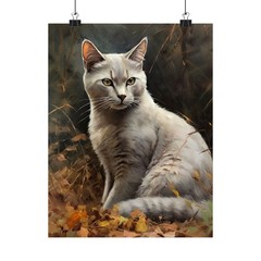 Burmilla Cat Art Print, Cat Wall Art, Cat Artwork, Animal Painting