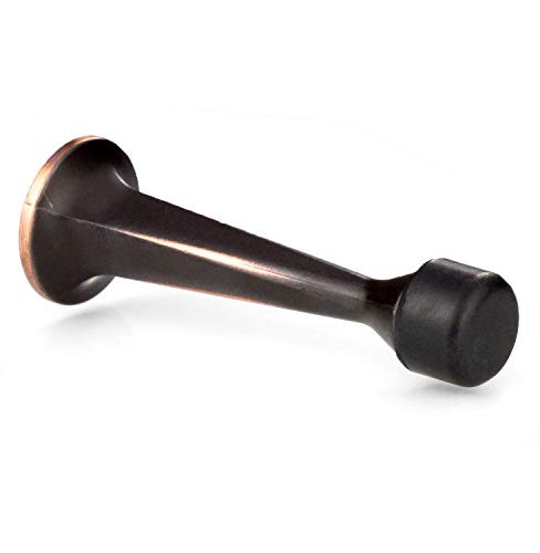 Ilyapa Solid Door Stops – 10 Pack 2 ? Inch Heavy Duty Door Stop Traditional So