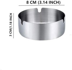 Lot of 1-60 of Stainless Steel Cigarette Ashtray Ash Holder for Home,Hotel, Etc
